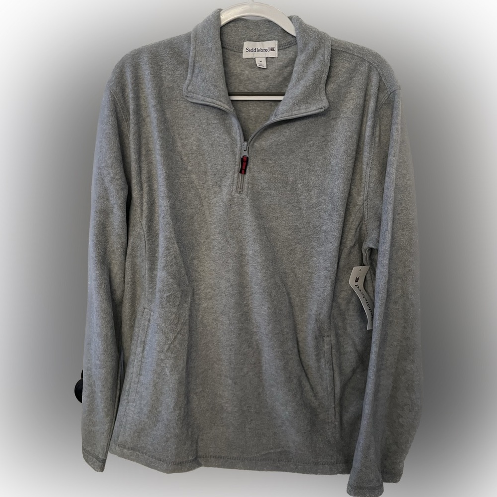 Men’s Saddlebred Long Sleeve Pull Over. Size M. Color Grey.